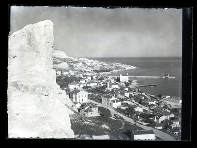 Vedere panoramică de pe coasta Mării Negre, la Balcic