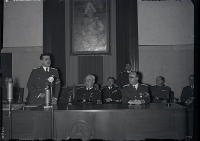 Concursul Național al Grâului cu discursul lui D. N. Cornățeanu în prezența președintelui Consiliului de Miniștri C. Argetoianu și a ministrului C. Giurescu