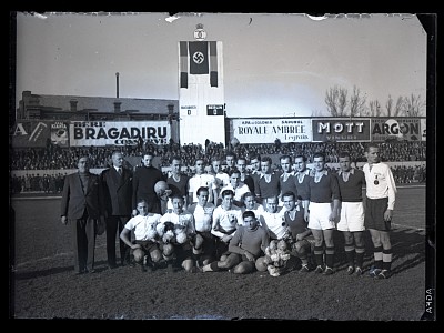 Meci amical de fotbal între reprezentativele Bucureștiului și Berlinului