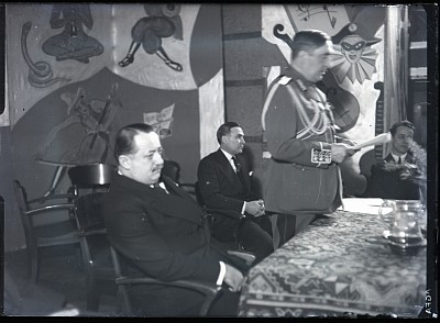 Gabriel Marinescu alături de primarul Capitalei, Victor Dombrovski, la un eveniment
