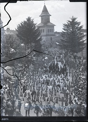 Procesiune religioasă la Mânăstirea Sf. Ioan cel Nou din Suceava