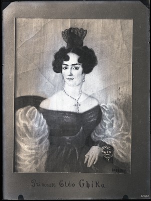 Miniatură pe pânză - Principesa Cleopatra Ghica
