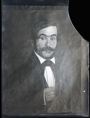 Portret Nicolae Ipătescu - pictură în ulei