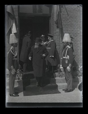 Nicolae Iorga la evenimentul de primire al mareșalului Pilsudski