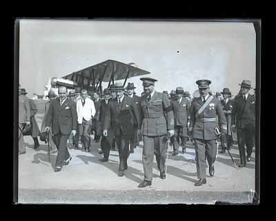 Primirea generalului Italo Barbo pe aerodromul Băneasa