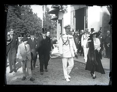 M.S. Regele Carol al II-lea alături de Mare Voievod Mihai la derby-ul român