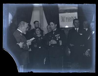 Colonel Pierre Weiss la recepția de la Aeroclubul Regal Român