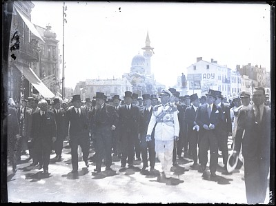 Nicolae Iorga și Nicolae Titulescu la o ceremonie în Constanța