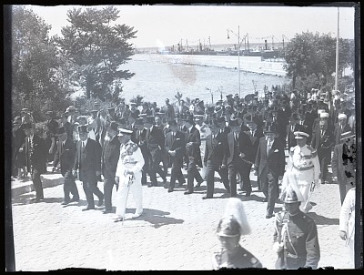 Nicolae Iorga la o ceremonie în Constanța