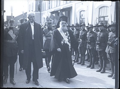 Patriarhul Miron Cristea și Gheorghe Buzdugan