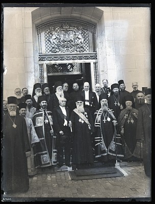 Patriarhul Miron Cristea și Constantin Angelescu