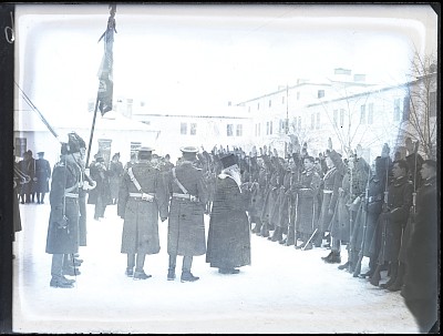 Depunerea jurământului la Școala militară