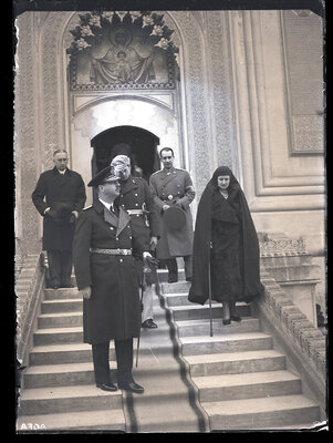 Parastasul de la Curtea de Argeș, în prezența M.S. Regele Carol al II-lea, a Principesei Ileana și a Marelui Voievod Mihai